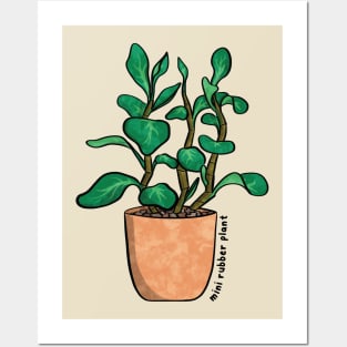 Mini Rubber Plant Posters and Art